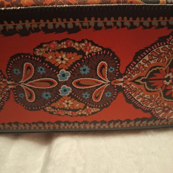 Spartina 449 Retreat Midnight Coral Large Box Bag - Picture 11 of 13